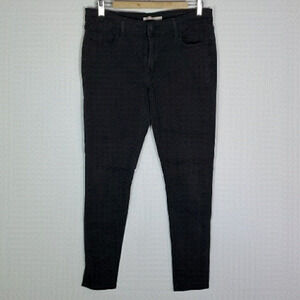 Levi's 711 black 32x30 super skinny jeans